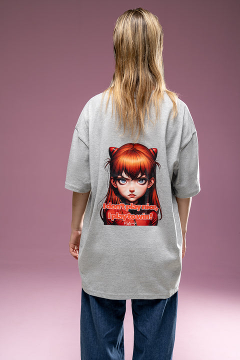 "I PLAY TO WIN" Heavy Oversize T-Shirt