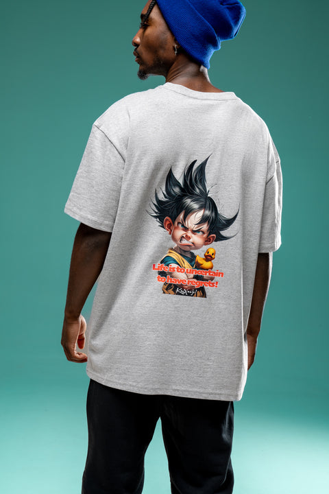 "LIFE IS TO UNCERTAIN" Heavy Oversize T-Shirt