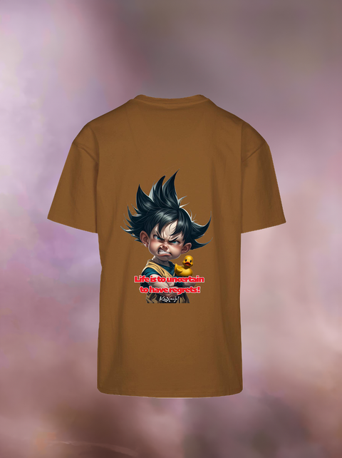 "LIFE IS TO UNCERTAIN" Heavy Oversize T-Shirt