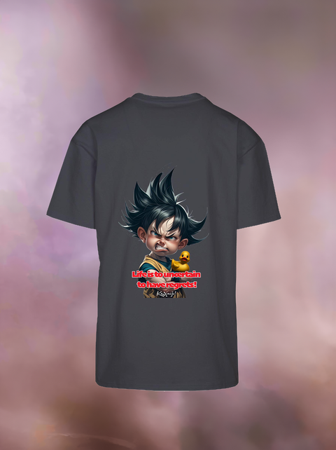 "LIFE IS TO UNCERTAIN" Heavy Oversize T-Shirt