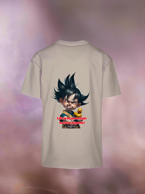 "LIFE IS TO UNCERTAIN" Heavy Oversize T-Shirt