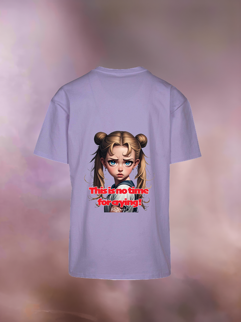 "THIS IS NO TIME FOR CRYING" Heavy Oversize T-Shirt