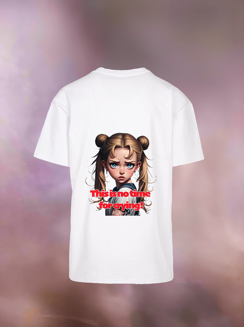 "THIS IS NO TIME FOR CRYING" Heavy Oversize T-Shirt