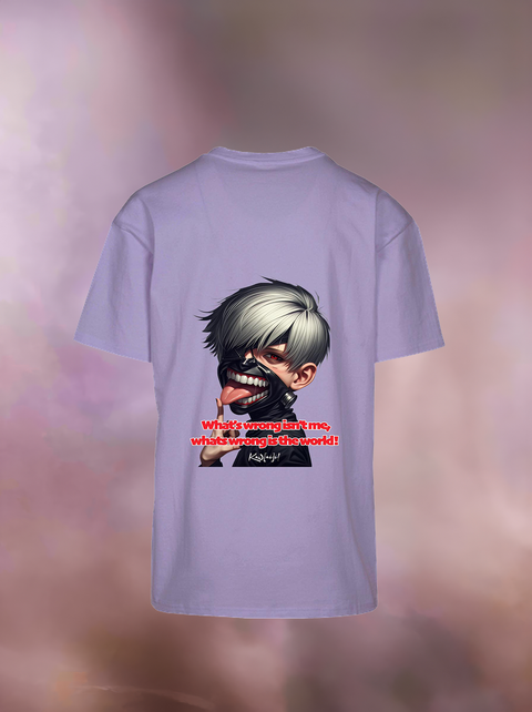 "WHAT'S WRONG IS THE WORLD" Heavy Oversize T-Shirt