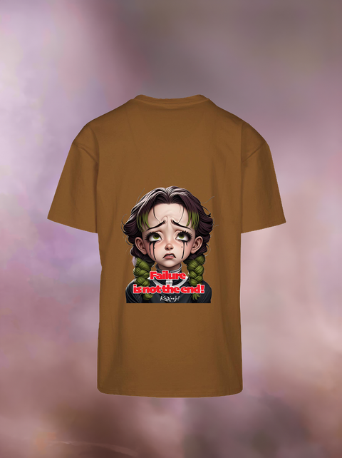 "FAILURE IS NOT THE END" Heavy Oversize T-Shirt