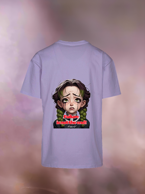 "FAILURE IS NOT THE END" Heavy Oversize T-Shirt