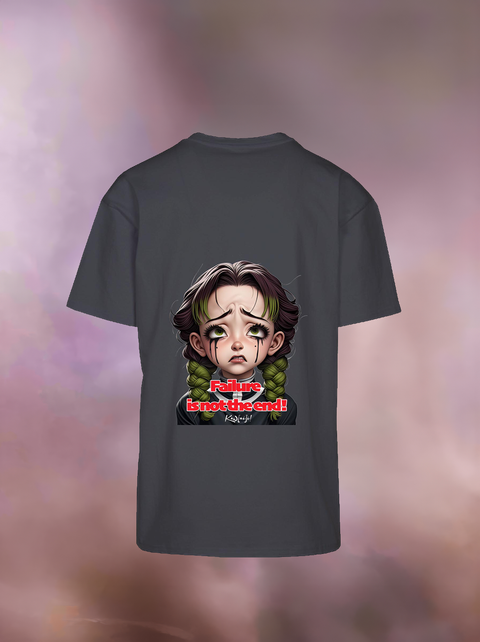 "FAILURE IS NOT THE END" Heavy Oversize T-Shirt