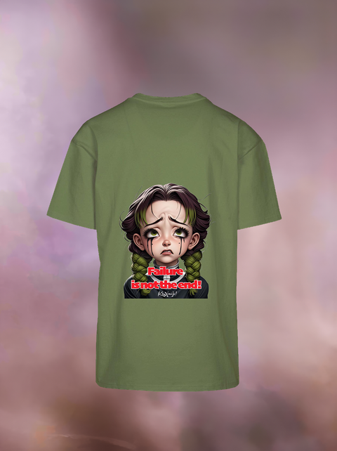 "FAILURE IS NOT THE END" Heavy Oversize T-Shirt