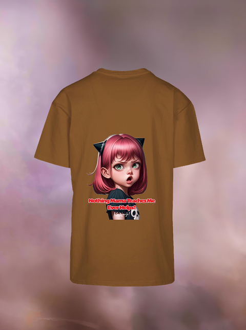 "NOTHING MAMA TEACHES ME" Heavy Oversize T-Shirt