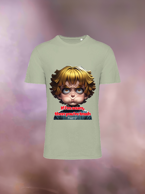 "IF I'M SCUM YOU'RE TRASH" Organic T-Shirt