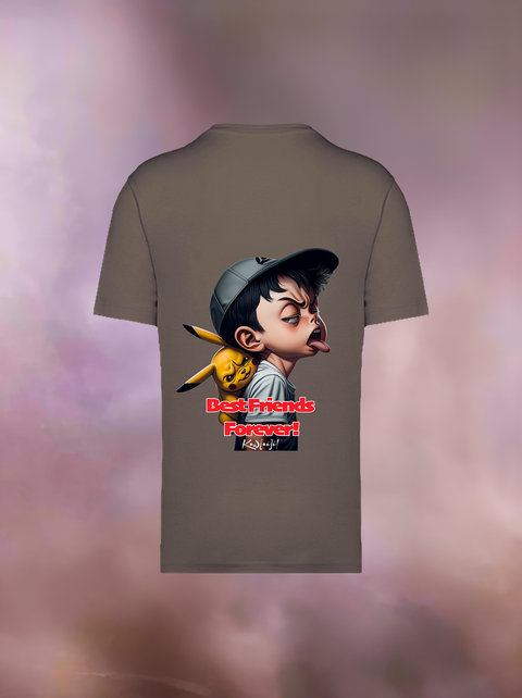 "BEST FRIENDS FOREVER" Organic Oversize T-Shirt