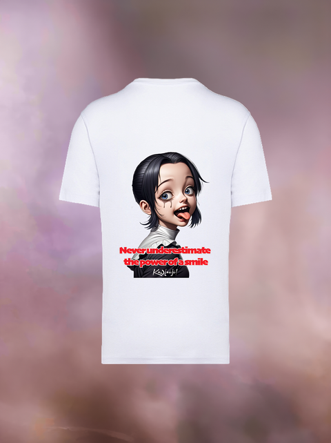 "THE POWER OF A SMILE" Organic Oversize T-Shirt