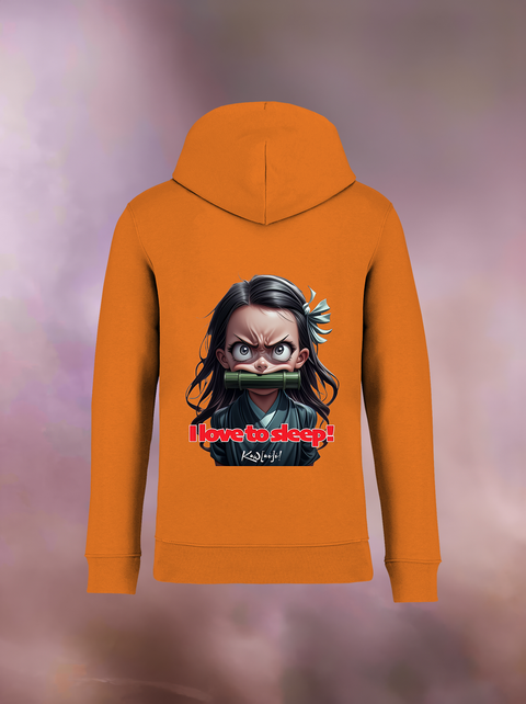 "I LOVE TO SLEEP" Organic Hoodie