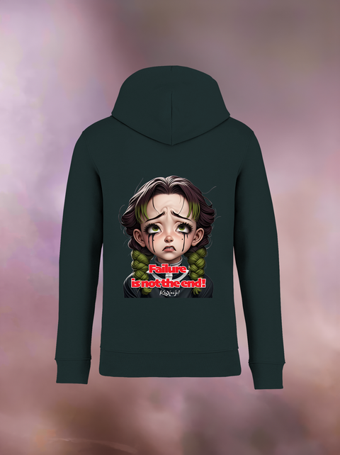 "FAILURE IS NOT THE END" Organic Hoodie