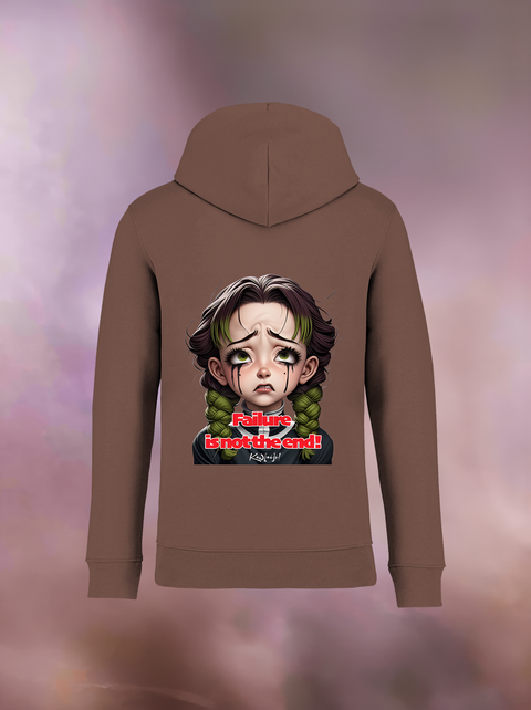 "FAILURE IS NOT THE END" Organic Hoodie