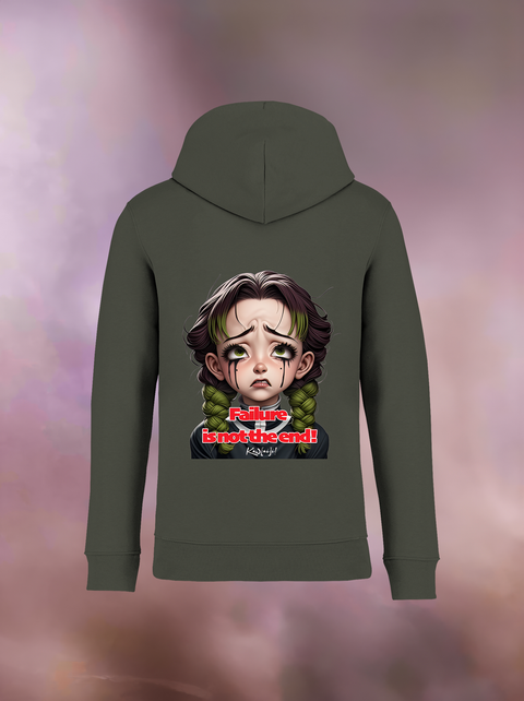 "FAILURE IS NOT THE END" Organic Hoodie