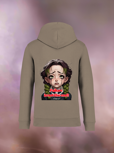 "FAILURE IS NOT THE END" Organic Hoodie