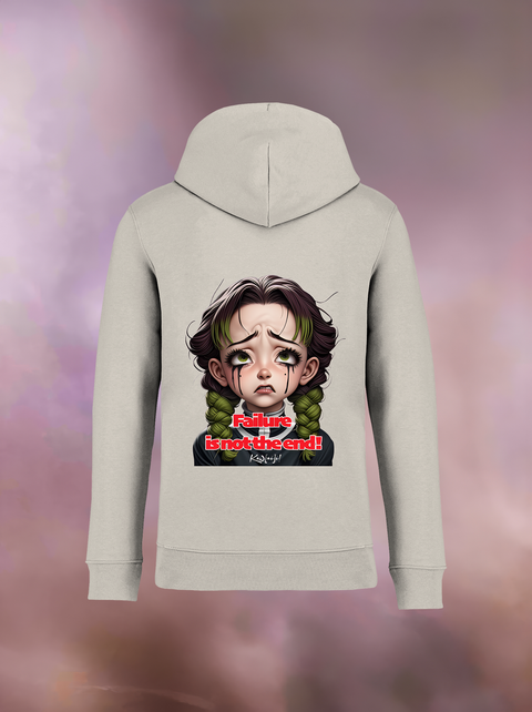 "FAILURE IS NOT THE END" Organic Hoodie
