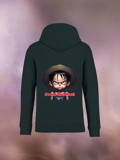 "SCREW THE PLAN" Organic Hoodie