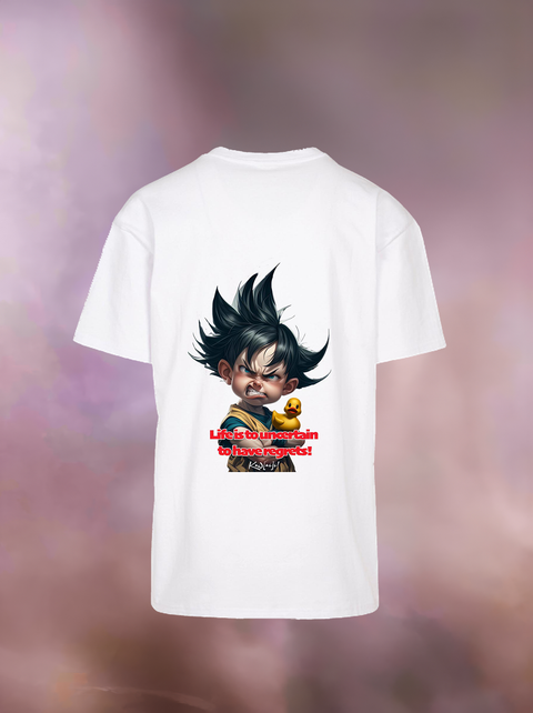 "LIFE IS TO UNCERTAIN" Heavy Oversize T-Shirt