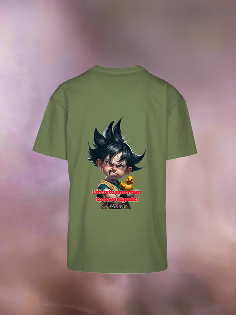 "LIFE IS TO UNCERTAIN" Heavy Oversize T-Shirt