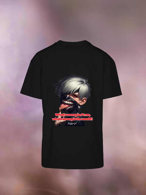 "WHAT'S WRONG IS THE WORLD" Heavy Oversize T-Shirt